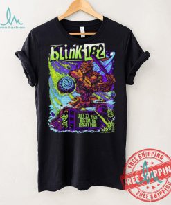 Design Blink 182 July 23, 2024 At Fenway Park Show Shirt