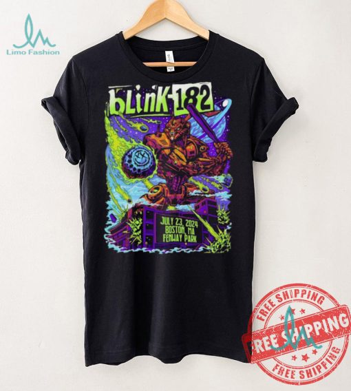 Design Blink 182 July 23, 2024 At Fenway Park Show Shirt