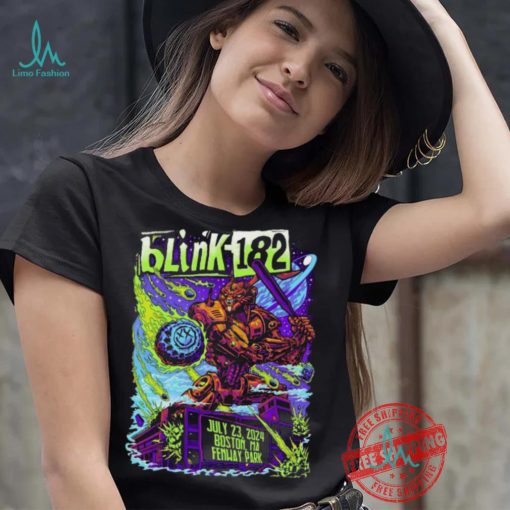 Design Blink 182 July 23, 2024 At Fenway Park Show Shirt