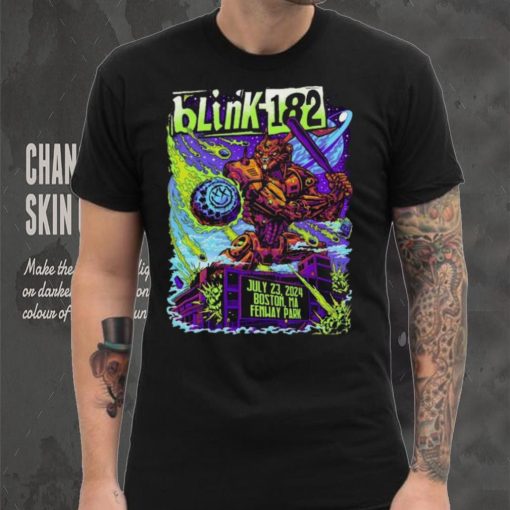 Design Blink 182 July 23, 2024 At Fenway Park Show Shirt