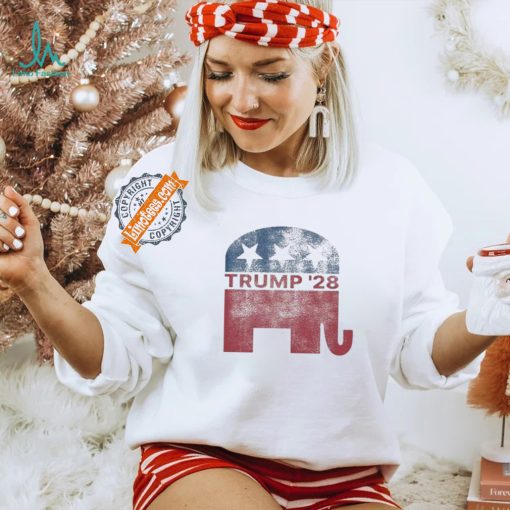 Design Donald Trump 2028 President Pro Trump Vintage Republican Shirt