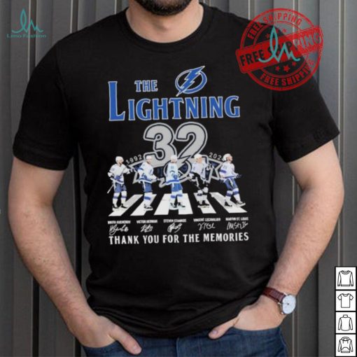 Design Tampa Bay Lightning 32 Years Signature Thank You For The Memories T Shirt