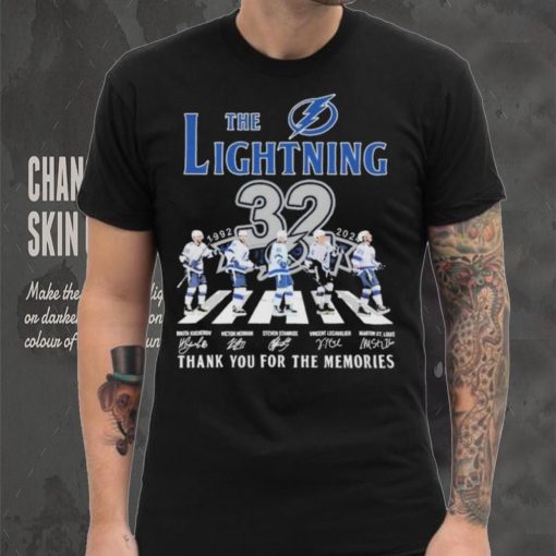 Design Tampa Bay Lightning 32 Years Signature Thank You For The Memories T Shirt