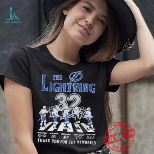 Design Tampa Bay Lightning 32 Years Signature Thank You For The Memories T Shirt