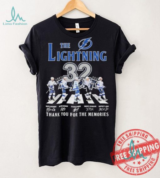 Design Tampa Bay Lightning 32 Years Signature Thank You For The Memories T Shirt