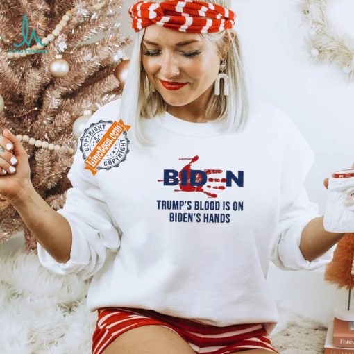Design TrumpS Blood On BidenS Hands T Shirt