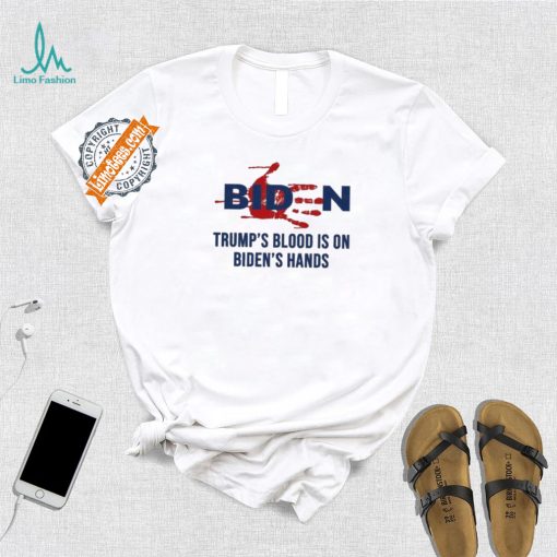 Design TrumpS Blood On BidenS Hands T Shirt