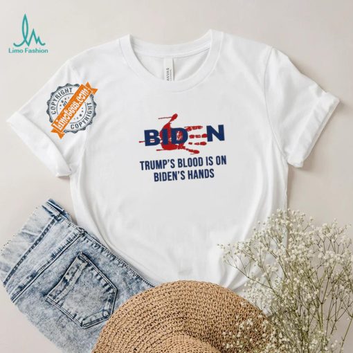 Design TrumpS Blood On BidenS Hands T Shirt