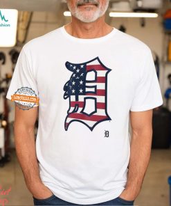 Detroit Tigers D logo x Flag of the United States shirt