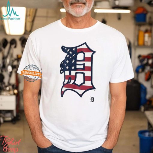 Detroit Tigers D logo x Flag of the United States shirt