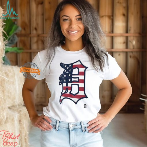 Detroit Tigers D logo x Flag of the United States shirt