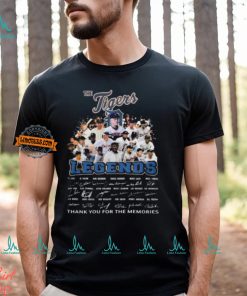 Detroit Tigers Legends Thank You For The Memories Unisex T Shirt