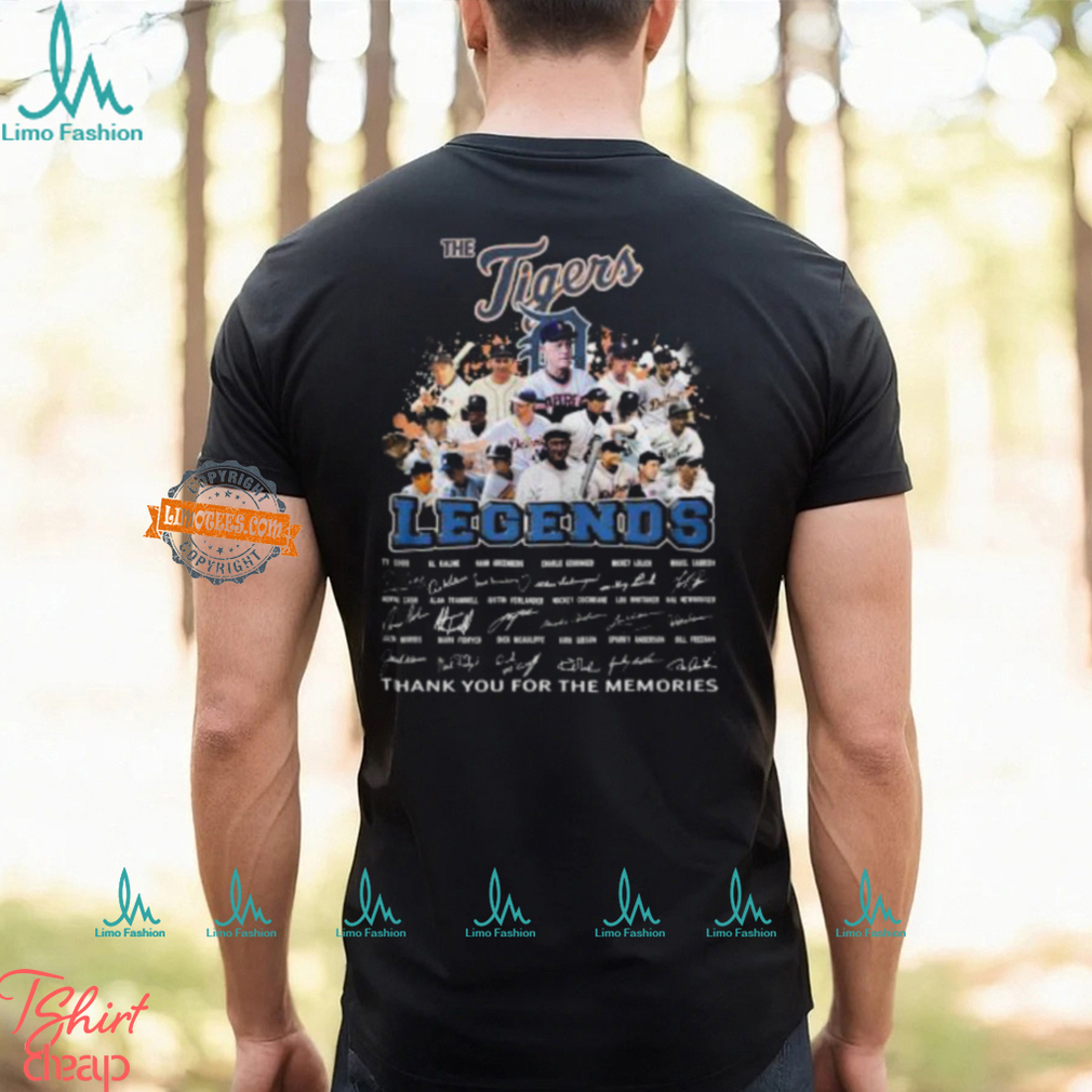 Detroit Tigers Legends Thank You For The Memories Unisex T Shirt Detroit Tigers Legends Thank You For The Memories Unisex T Shirt