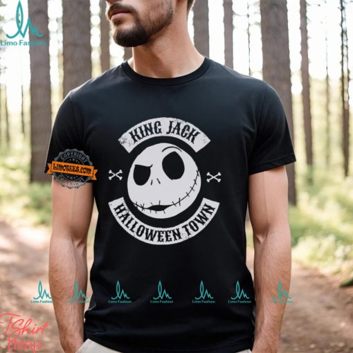 Disney Nightmare Before Christmas Jack Crest Front Print T Shirt