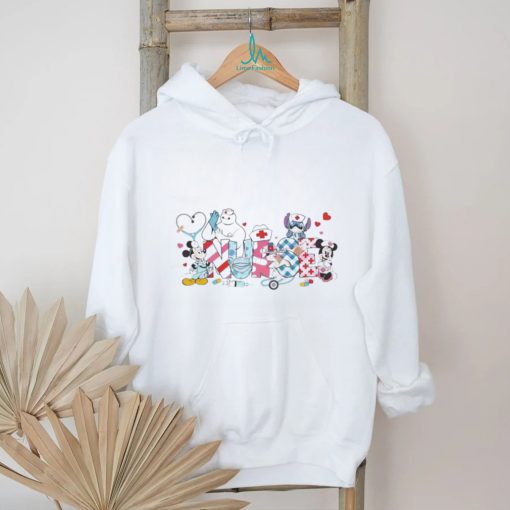 Disney Nurse Cartoon Characters Shirt