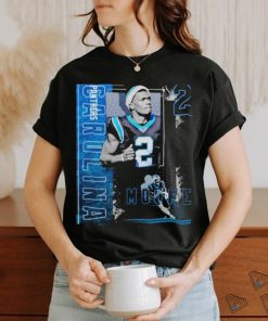 Dj moore football paper poster panthers 2 shirt