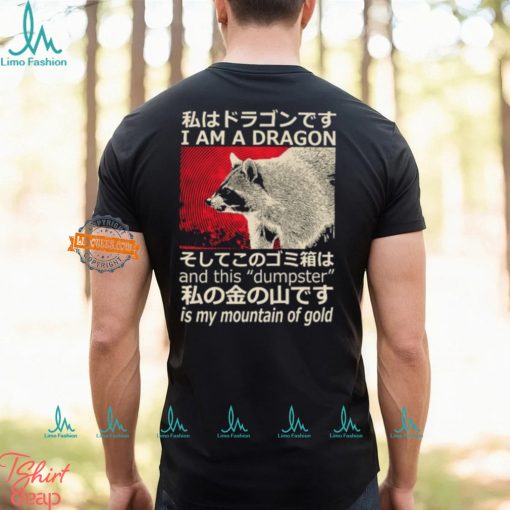 Dragon Raccoon Japanese T Shirt