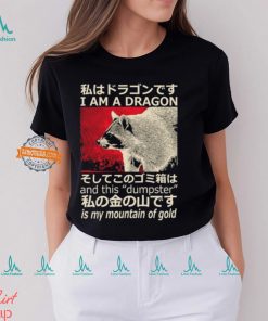 Dragon Raccoon Japanese T Shirt