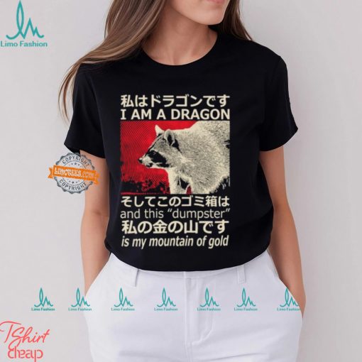 Dragon Raccoon Japanese T Shirt