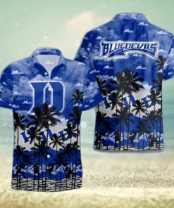 Duke Blue Devils Palms Tree Hawaiian Shirt