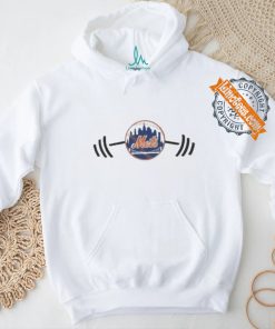 Dumbbells logo new york mets T shirt