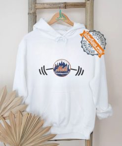 Dumbbells logo new york mets T shirt