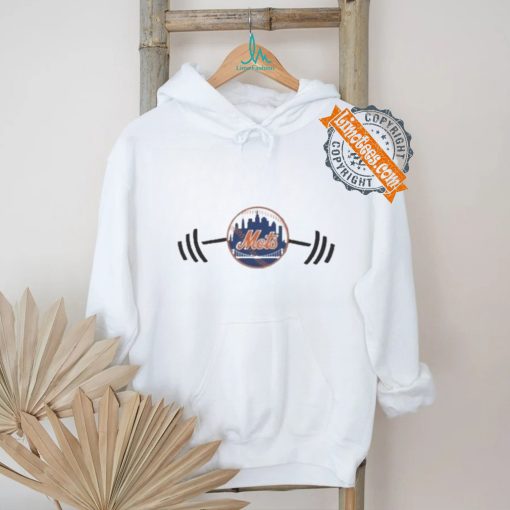 Dumbbells logo new york mets T shirt