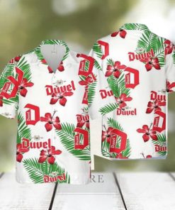 Duvel Beer Hawaiian Hibiscus Flower Pattern