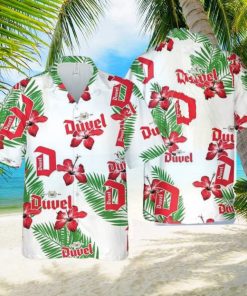 Duvel Beer Hawaiian Hibiscus Flower Pattern