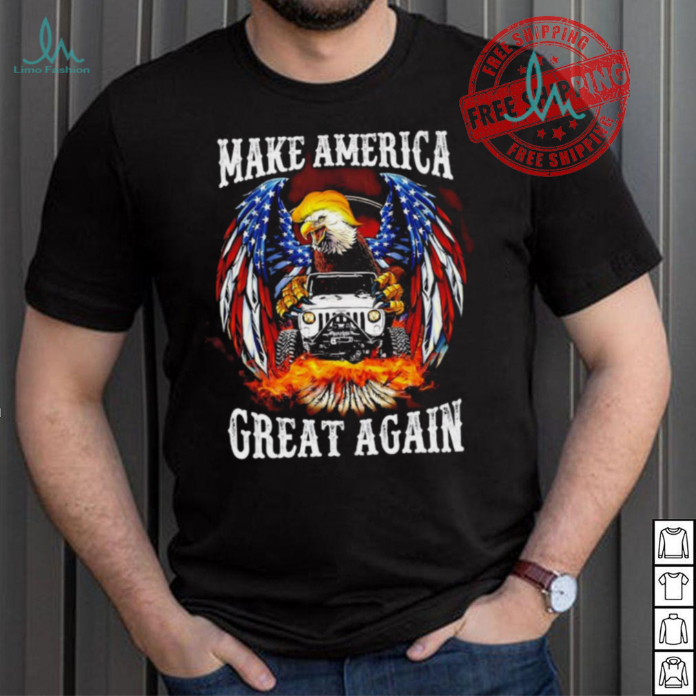 Eagle Trump with Jeep make America great again 2024 shirt Eagle Trump with Jeep make America great again 2024 shirt