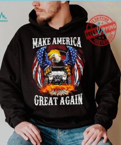 Eagle Trump with Jeep make America great again 2024 shirt, hoodie, sweater, long sleeve and tank top Eagle Trump with Jeep make America great again 2024 shirt