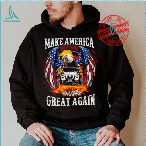 Eagle Trump with Jeep make America great again 2024 shirt
