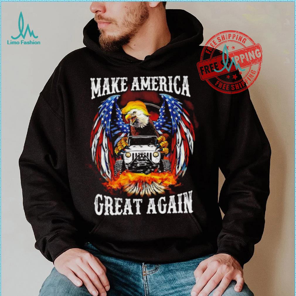 Eagle Trump with Jeep make America great again 2024 shirt Eagle Trump with Jeep make America great again 2024 shirt