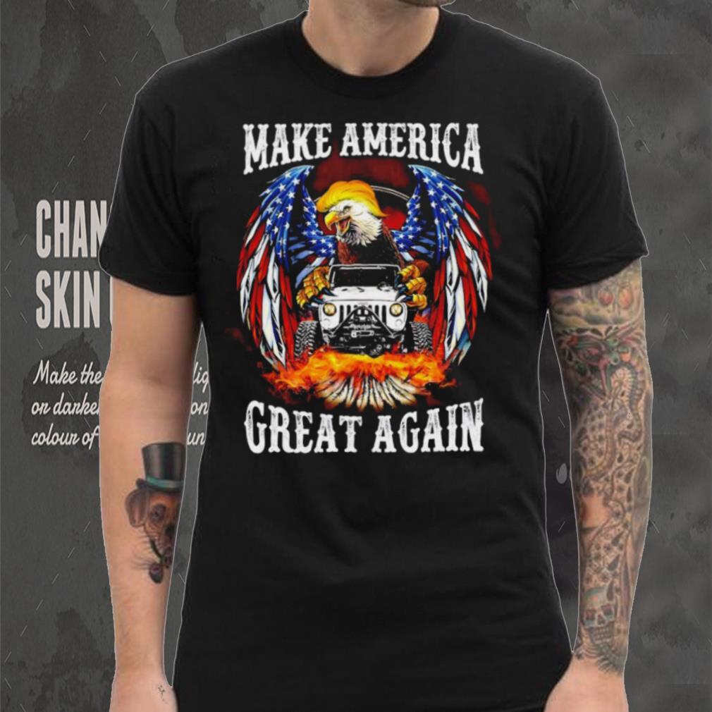 Eagle Trump with Jeep make America great again 2024 shirt Eagle Trump with Jeep make America great again 2024 shirt