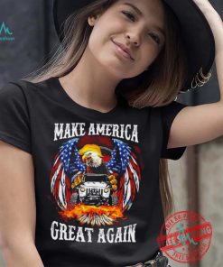 Eagle Trump with Jeep make America great again 2024 shirt, hoodie, sweater, long sleeve and tank top Eagle Trump with Jeep make America great again 2024 shirt
