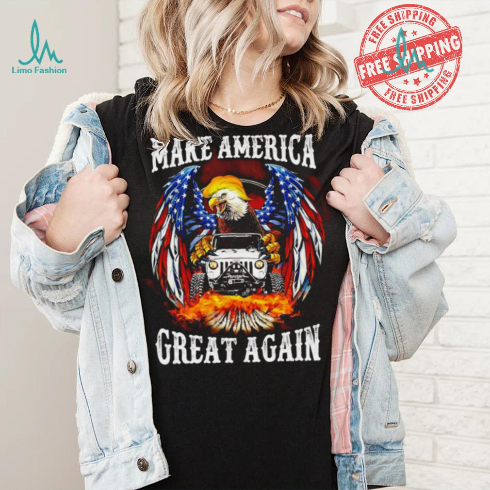 Eagle Trump with Jeep make America great again 2024 shirt Eagle Trump with Jeep make America great again 2024 shirt
