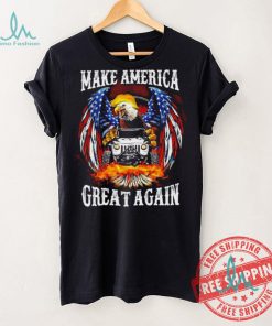 Eagle Trump with Jeep make America great again 2024 shirt, hoodie, sweater, long sleeve and tank top Eagle Trump with Jeep make America great again 2024 shirt