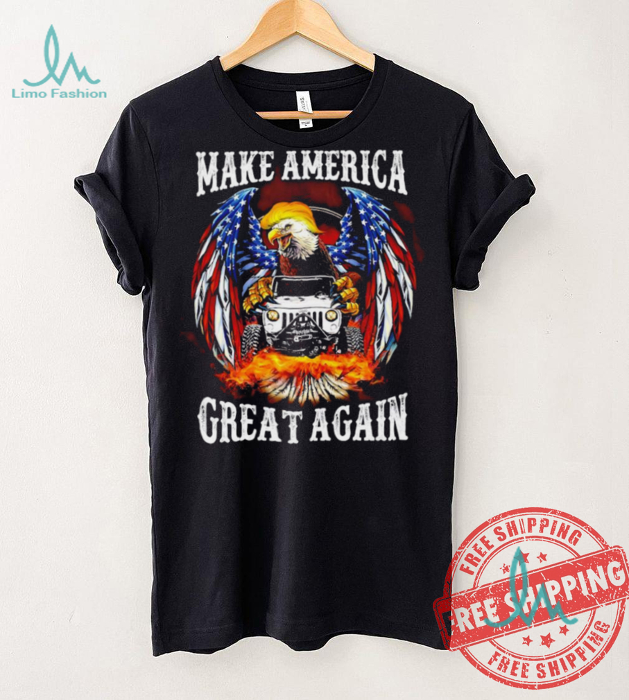 Eagle Trump with Jeep make America great again 2024 shirt Eagle Trump with Jeep make America great again 2024 shirt
