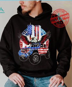 Eagle with Jeep American flag 9 11 2024 shirt