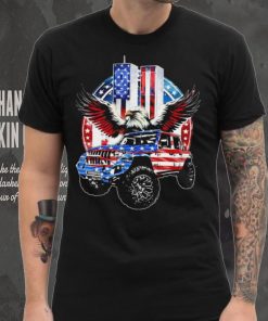 Eagle with Jeep American flag 9 11 2024 shirt