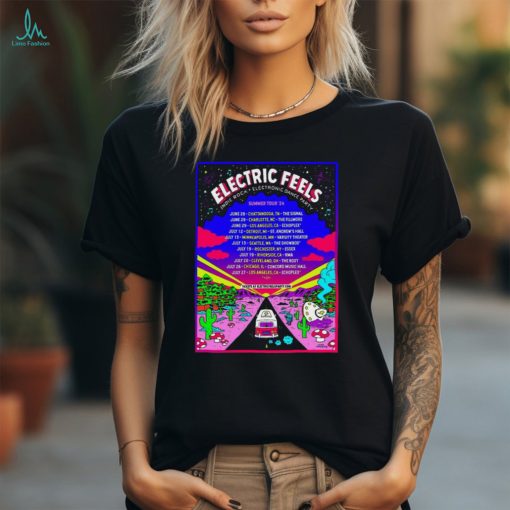 Electric Feels 2024 Indie Rock + Electronic Dance Party Poster Shirt