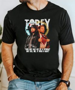 Eminem Tobey this guy got bit by a spider but it was a goat signature shirt