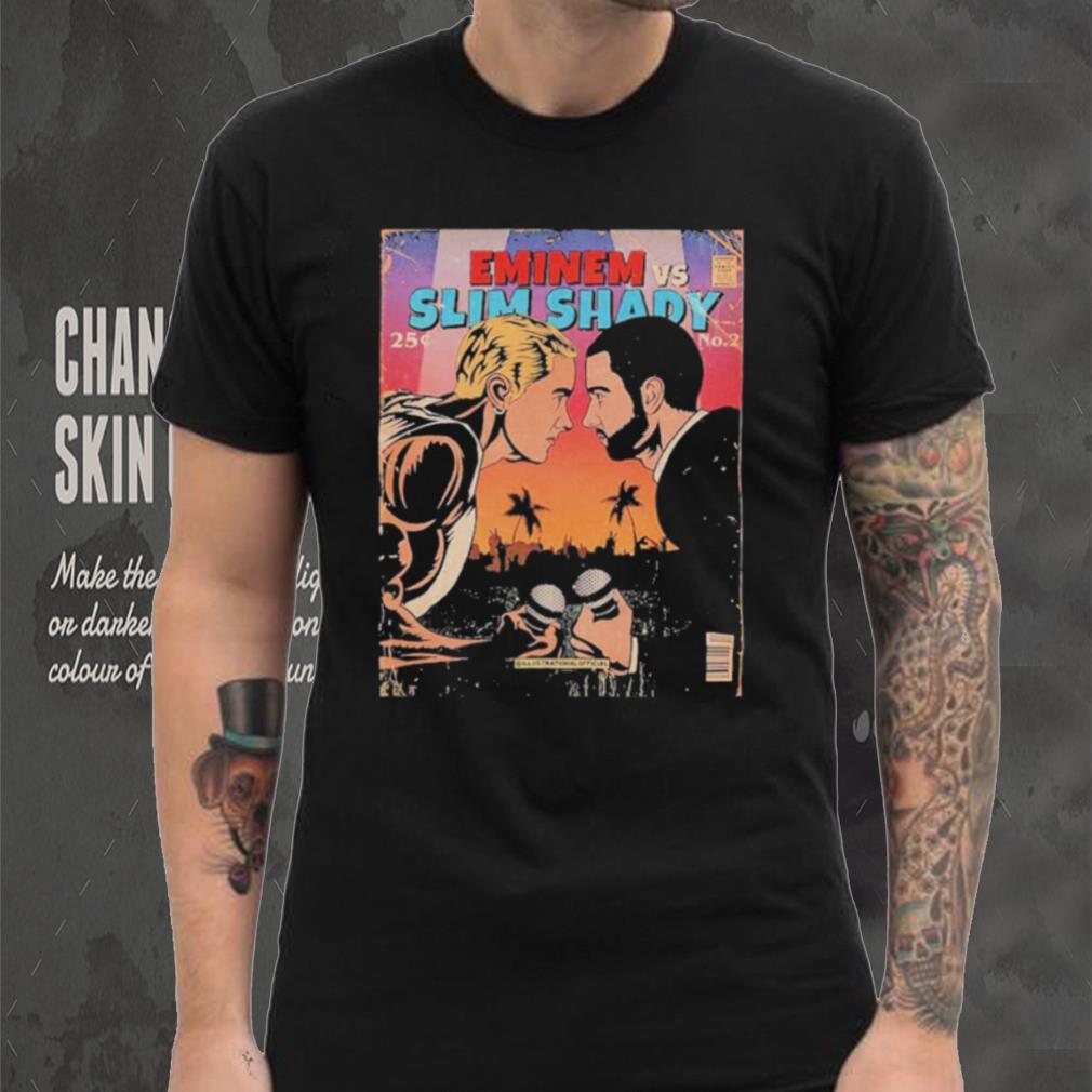 Eminem Vs Slim Shady Comic Style Vintage T Shirt Eminem Vs Slim Shady Comic Style Vintage T Shirt