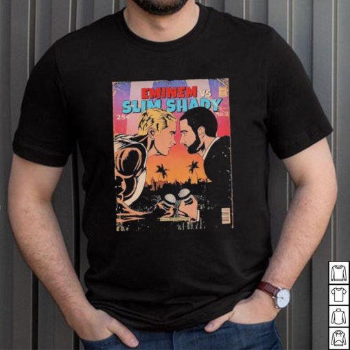 Eminem Vs Slim Shady Comic Style Vintage T Shirt