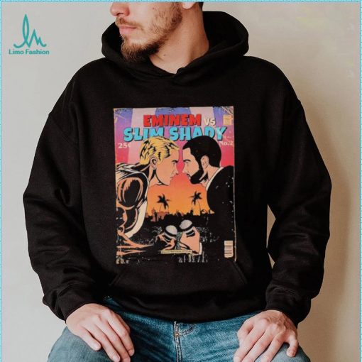 Eminem Vs Slim Shady Comic Style Vintage T Shirt
