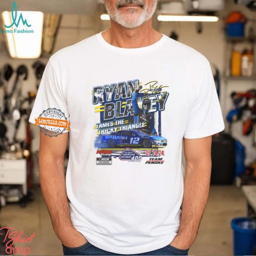 Event Ryan Blaney 2024 Checkered Flag Sports The Great American Getaway 400 Race Shirt