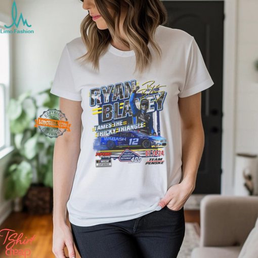 Event Ryan Blaney 2024 Checkered Flag Sports The Great American Getaway 400 Race Shirt