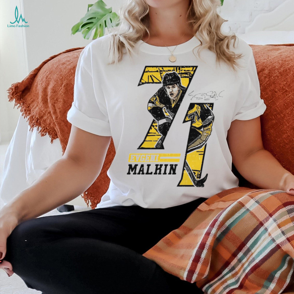 Evgeni Malkin Pittsburgh Offset T Shirt Evgeni Malkin Pittsburgh Offset T Shirt