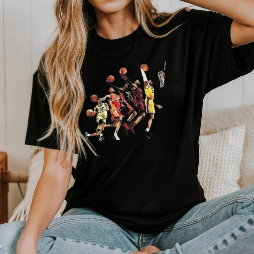 Evolution of Lebron James Basketball T Shirt