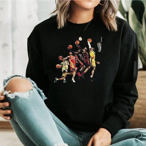 Evolution of Lebron James Basketball T Shirt